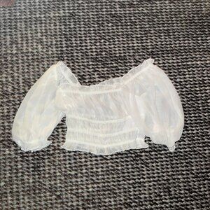 NWT Monique Puff Sleeve Top